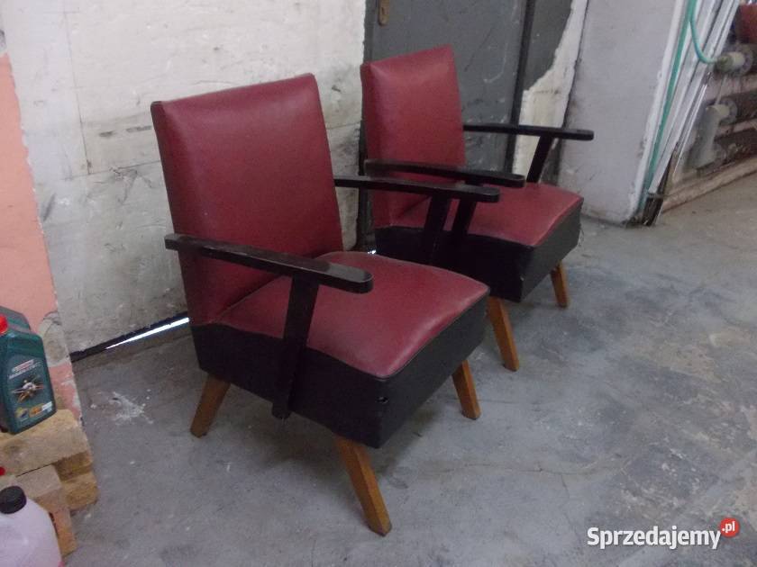 Stare fotele PRL lata 5060 vintage śląskie Bielsko-Biała