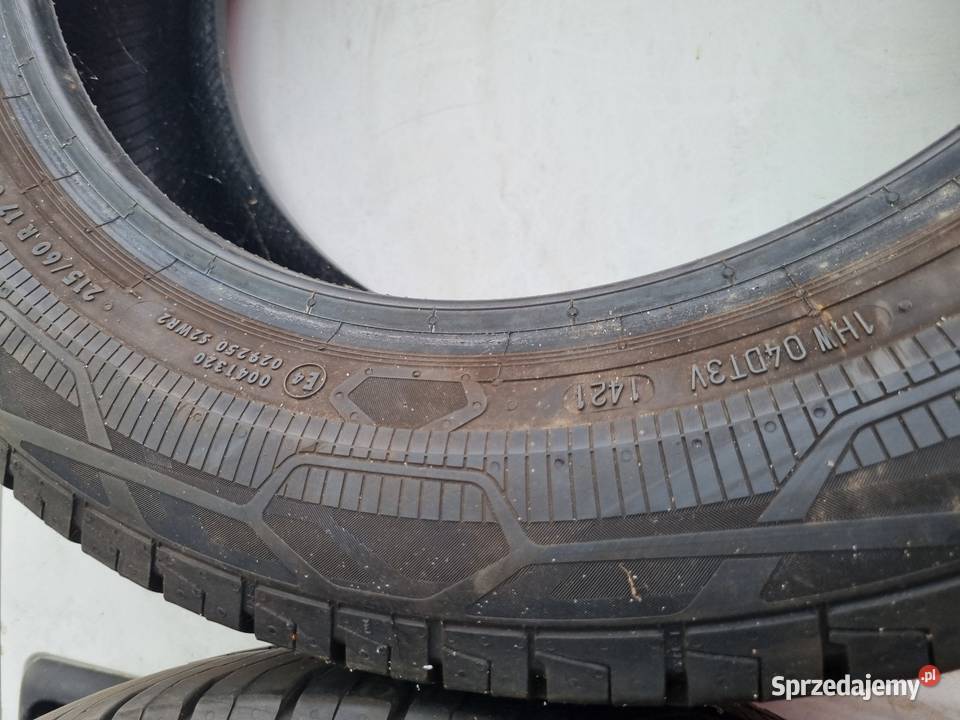 2 Opony Wzmacniane 215 60 R17C Continental Skawina sprzedam