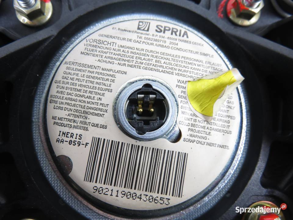 PODUSZKA KIEROWCY RENAULT MASTER II FD osobowe