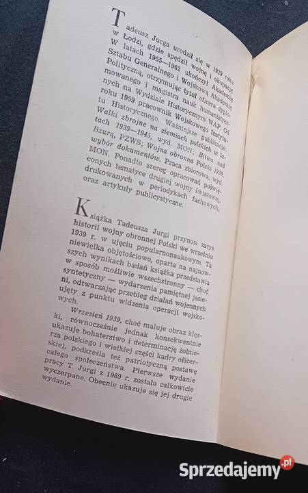 Tadeusz Jurga Wrzesień 1939 Wiedza Powszechna Koźminek