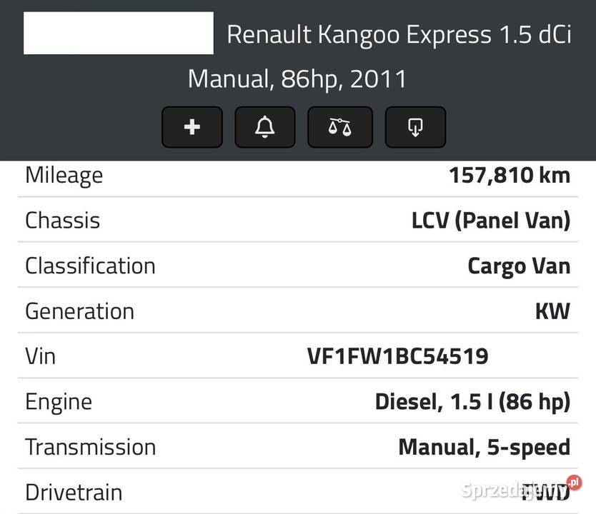 SILNIK K9K802 Renault Kangoo II 15 DCI 86 diesel Chełm
