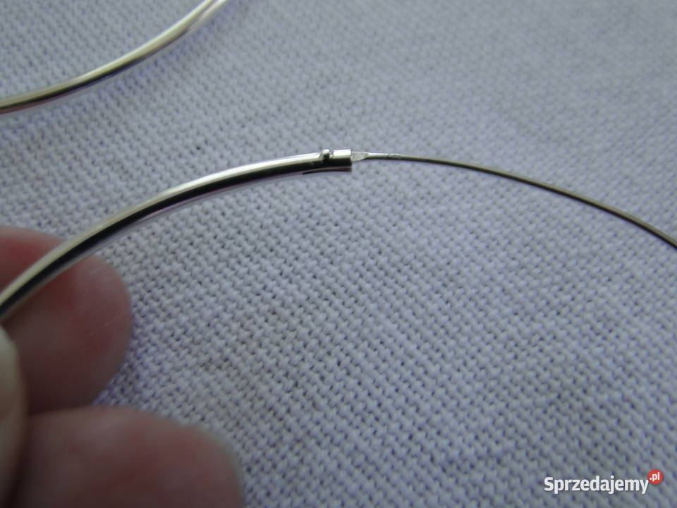 Wielkie koła kolczyki srebro 925 Warszawa