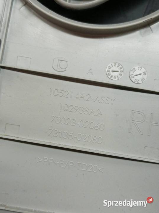 OSŁONA SŁUPKA B LEWA PRAWA KOMPLET E16 E17 E18 osobowe