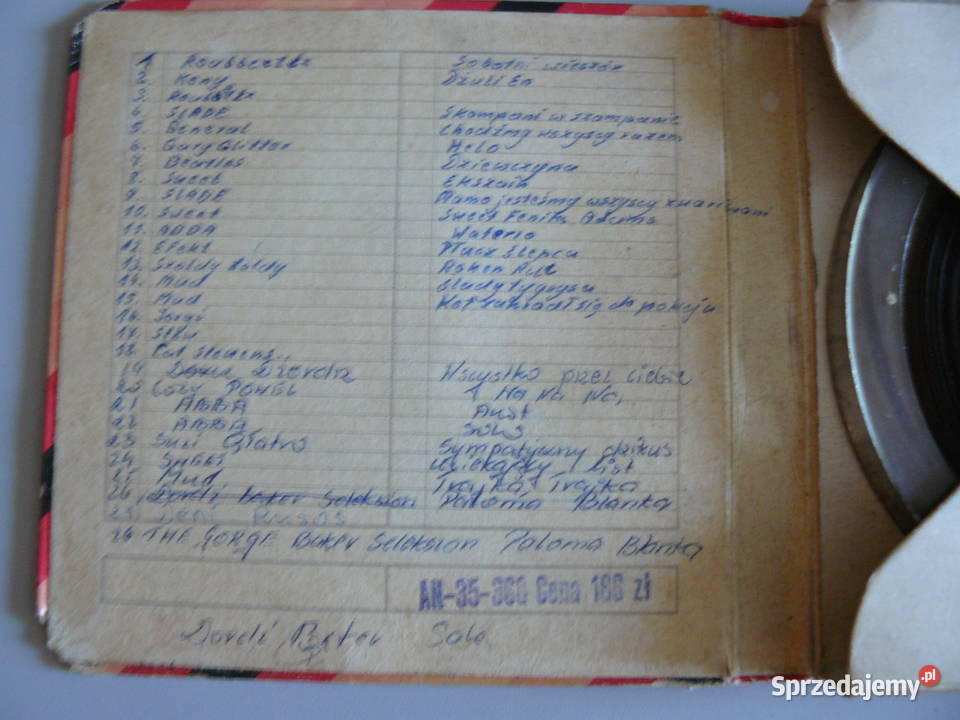 Taśmy szpulowe różne nagrane Nowa Sól