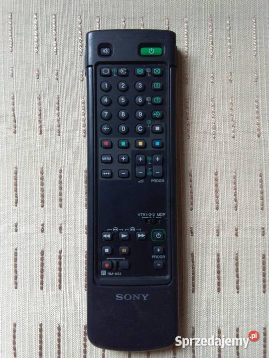 Oryginalny pilot Sony RM-833 - VCR/Mini Disc/ TV