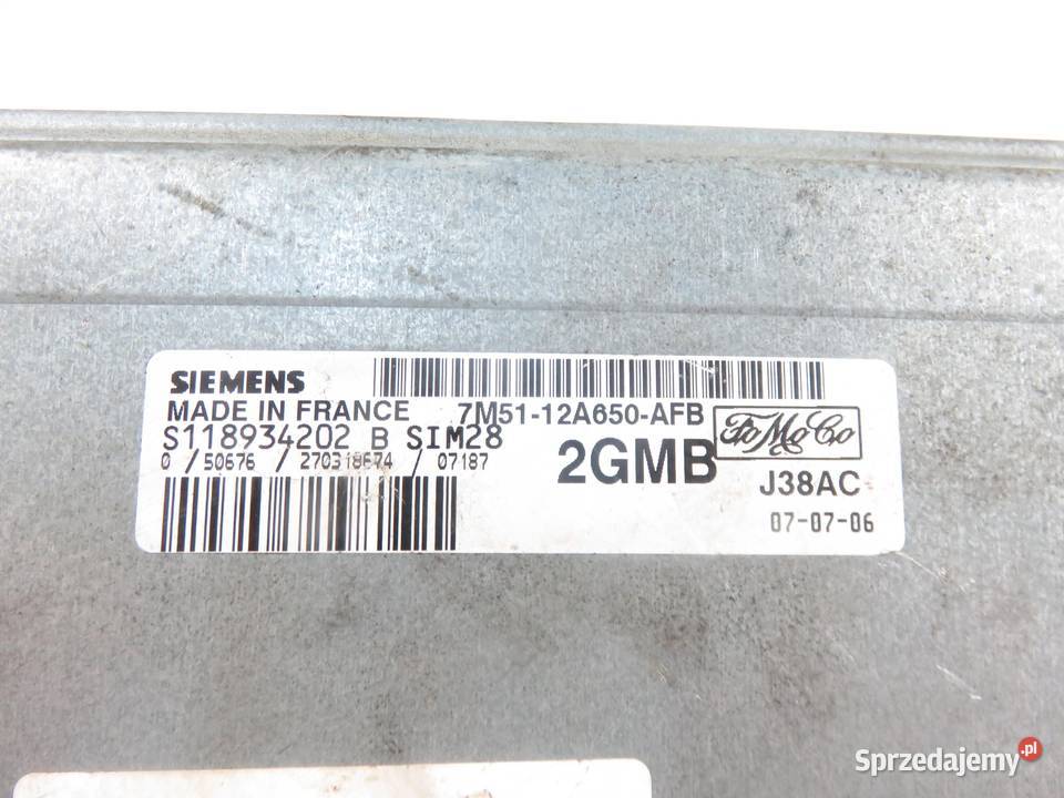 STEROWNIK FORD FOCUS MK2 II 16 7M5112A650AFB sprzedam