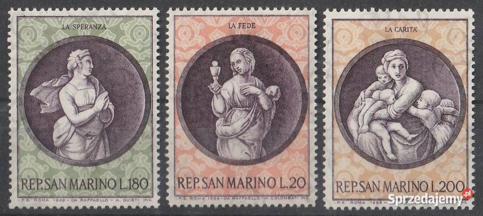 SAN MARINO 1969 RAFAELLO CZYSTE Łódź