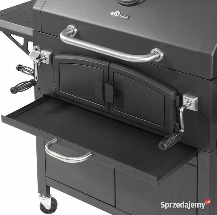 DUŻY SOLIDNY GRILL WĘGLOWY z 2 komorami el fuego Warszawa