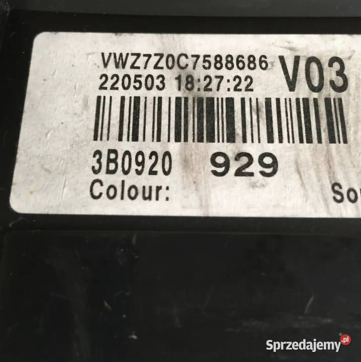 LICZNIK ZEGARY VW PASSAT B5 FL 18T 20 28 świętokrzyskie Działoszyce sprzedam