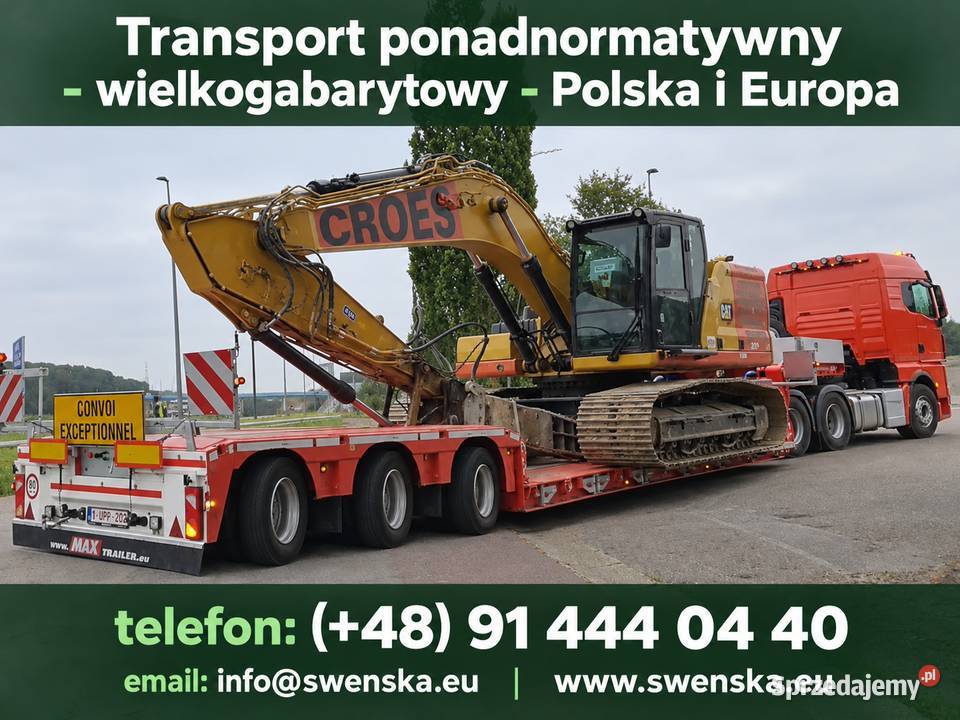 Transport ponadnormatywny wielkogabarytowy zachodniopomorskie Szczecin