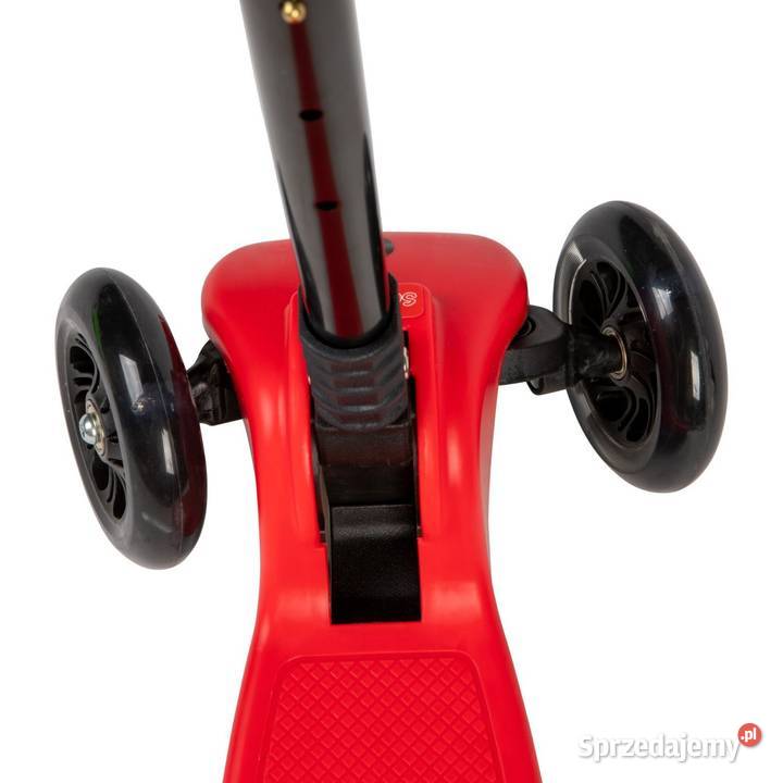 Czerwona balansowa hulajnoga składana trójkołowa wielkopolskie Poznań