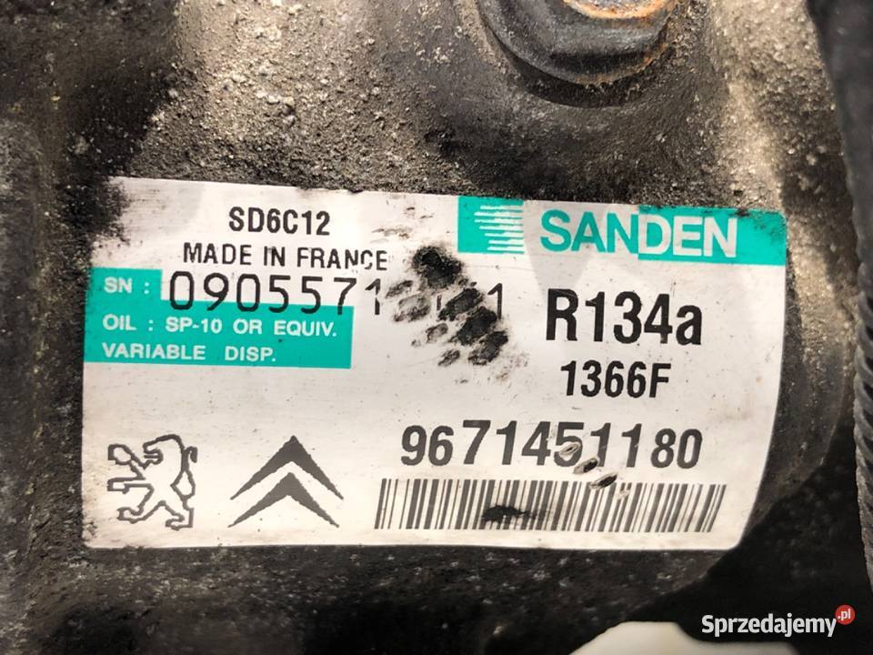 SPRĘŻARKA KLIMATYZACJI CITROEN C5 III 9671451180 osobowe