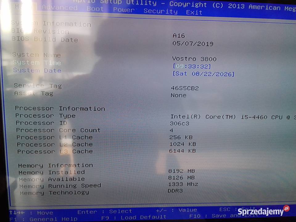 ADATA DDR3 8GB4GB4GB 1333MHz PC3 10600 DIMM Bydgoszcz