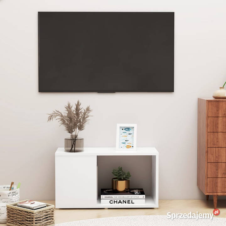Szafka pod TV biała 60x24x32 materiał Warszawa sprzedam