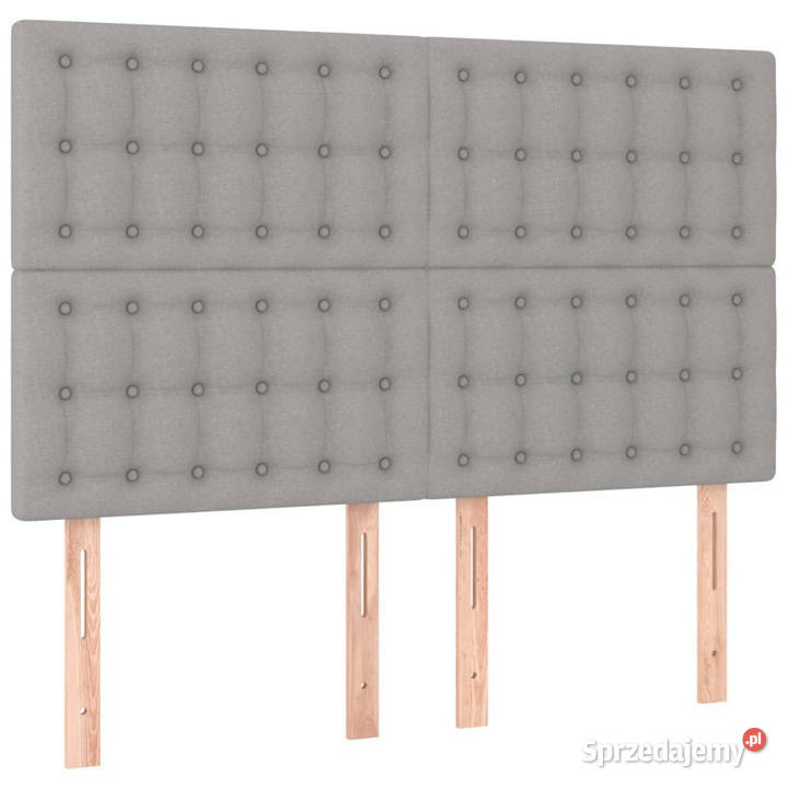 Zagłówek do łóżka z LED jasnoszary 144x5x118128 Warszawa