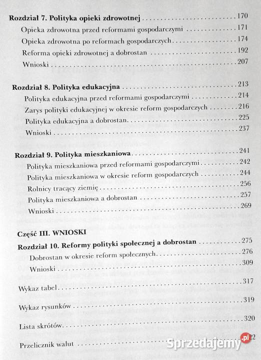 Polityka społeczna w Chinach Rozwój a dobrostan Pozostałe