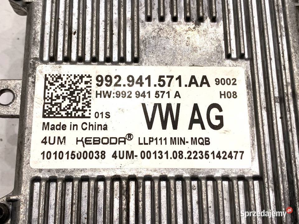 PRZETWORNICA XENON SKODA SUPERB III 992941571AA