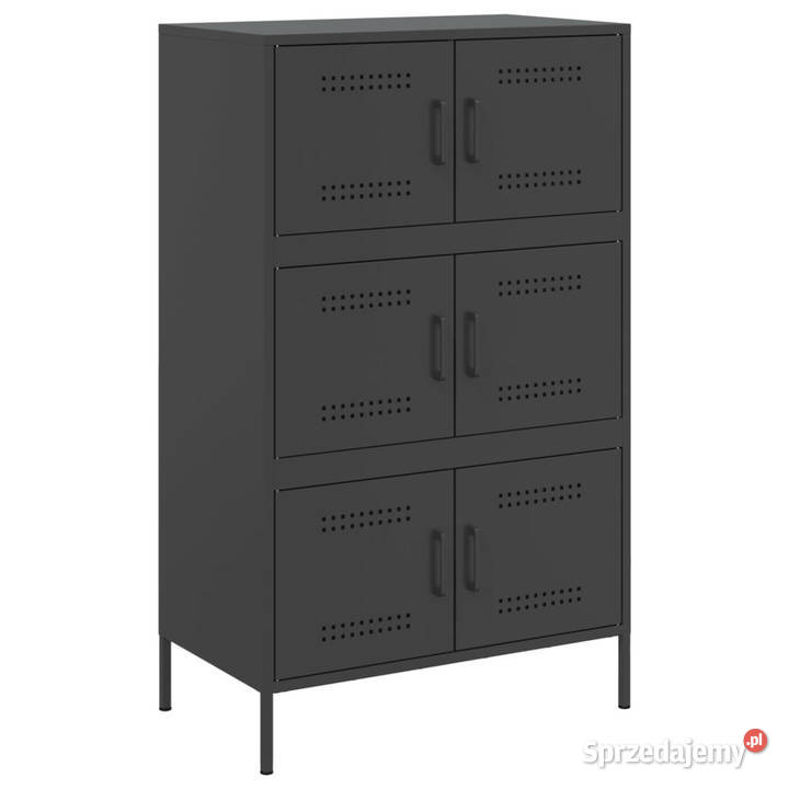 Szafka czarna 68x39x113 stal WM842958