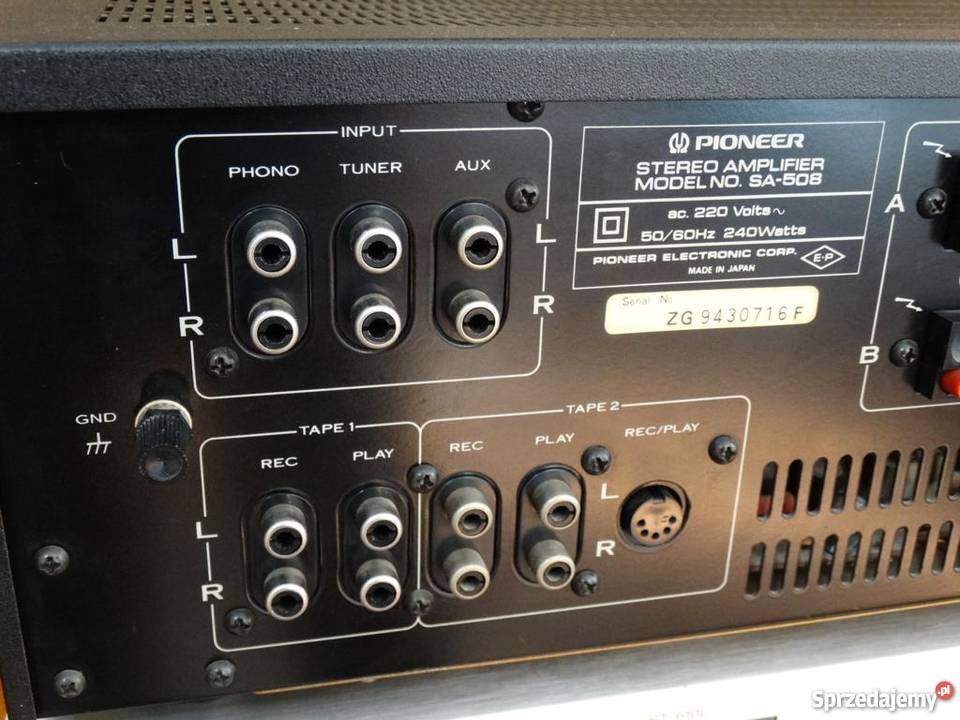 Wzmacniacz Pioneer SA508 Vintage WYSYŁKA Jasło