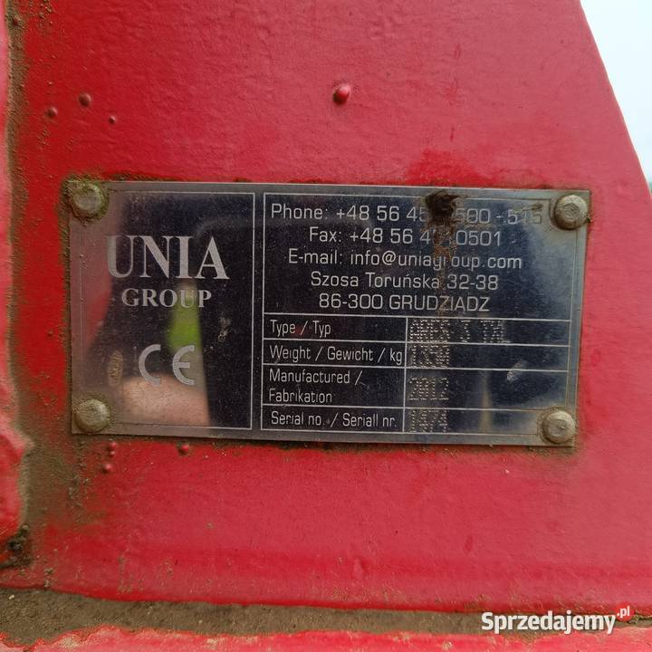 Unia ares txl 3 m agregat ścierniskowy z nieuszkodzony Stęszów