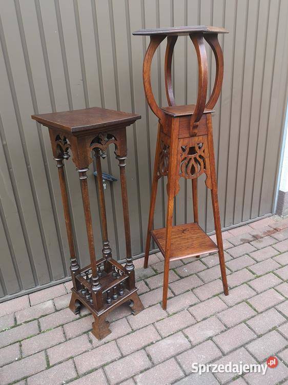 Kwietnik Dębowy Antyk Stary W Stanie Okazja