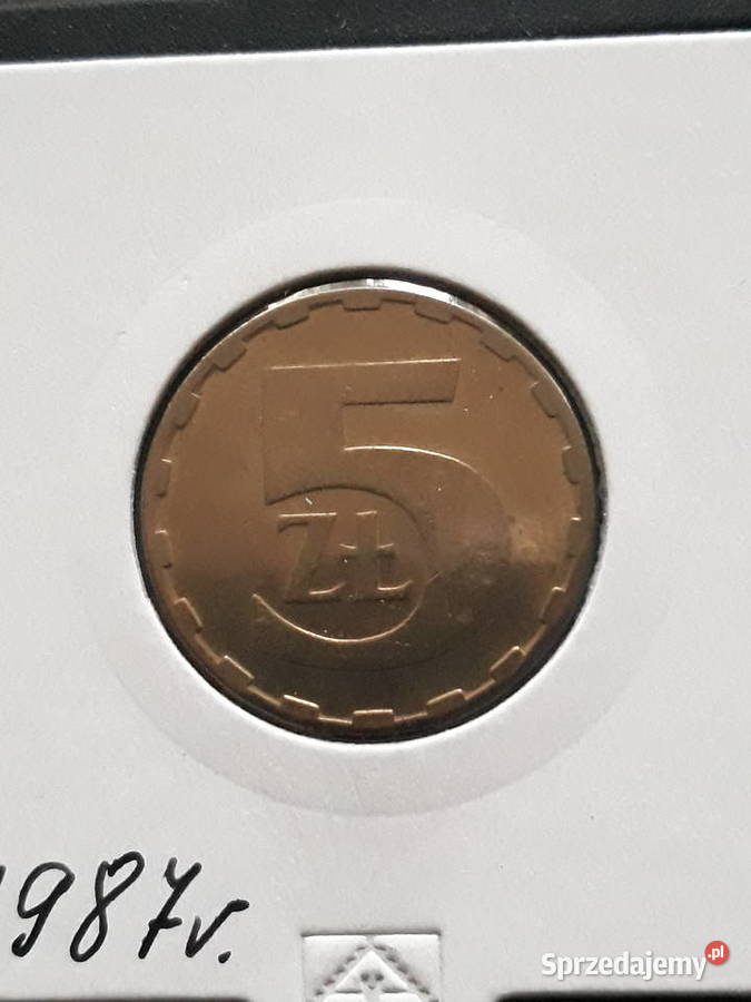 5 złotych 1987 r Mennicze sprzedam