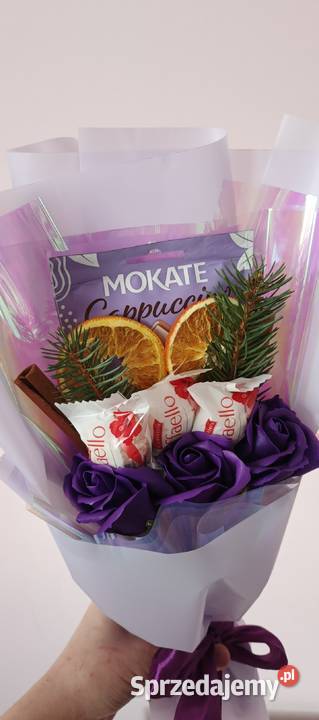 Świąteczny bukiet prezentowy cappuccino Wrocław