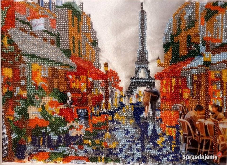 Obraz haft diamentowy Paryż Wieża Eiffla w ramie Goczałkowice-Zdrój sprzedam