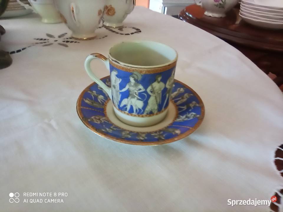 Filiżanka do mocci Royal Sceny antyczne Sygn pomorskie Gdańsk