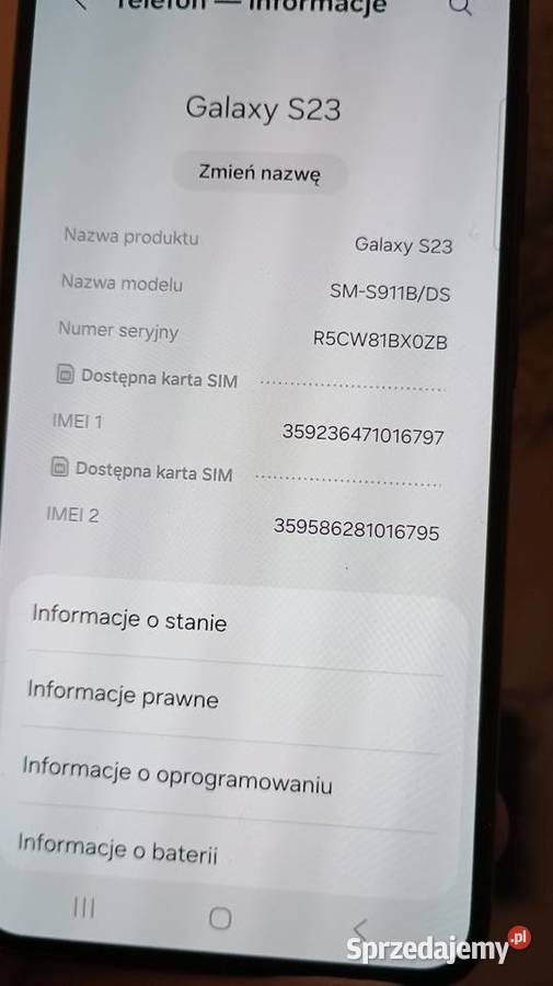 Samsung Galaxy s23 256gb Skwierzyna