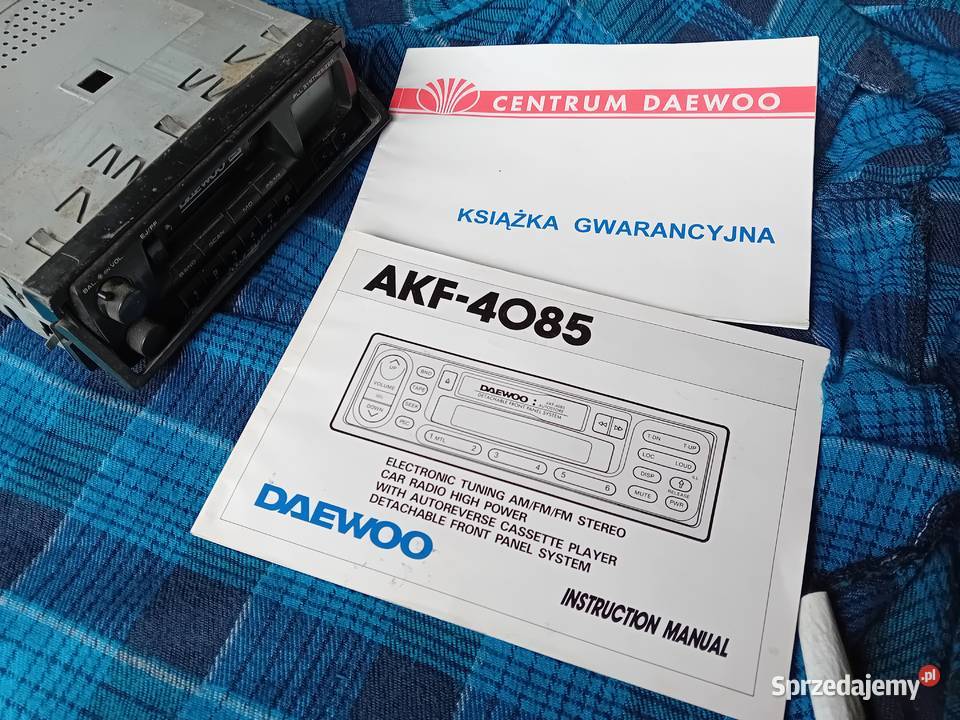 Radio DAEWOO TICO LANOS POLONEZ FSO instrukcja Mińsk Mazowiecki