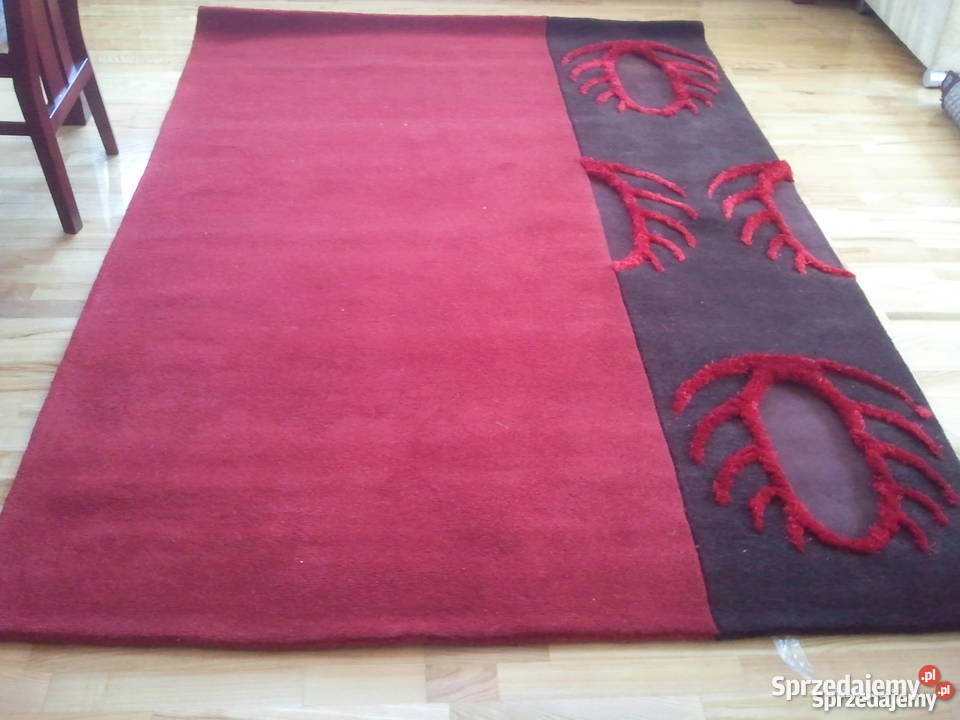 Dywan wełniany czerwony brązowy 160 x 230 Radom
