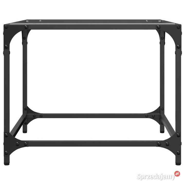 Stolik kawowy ze szklanym blatem 50x50x40 stal sprzedam