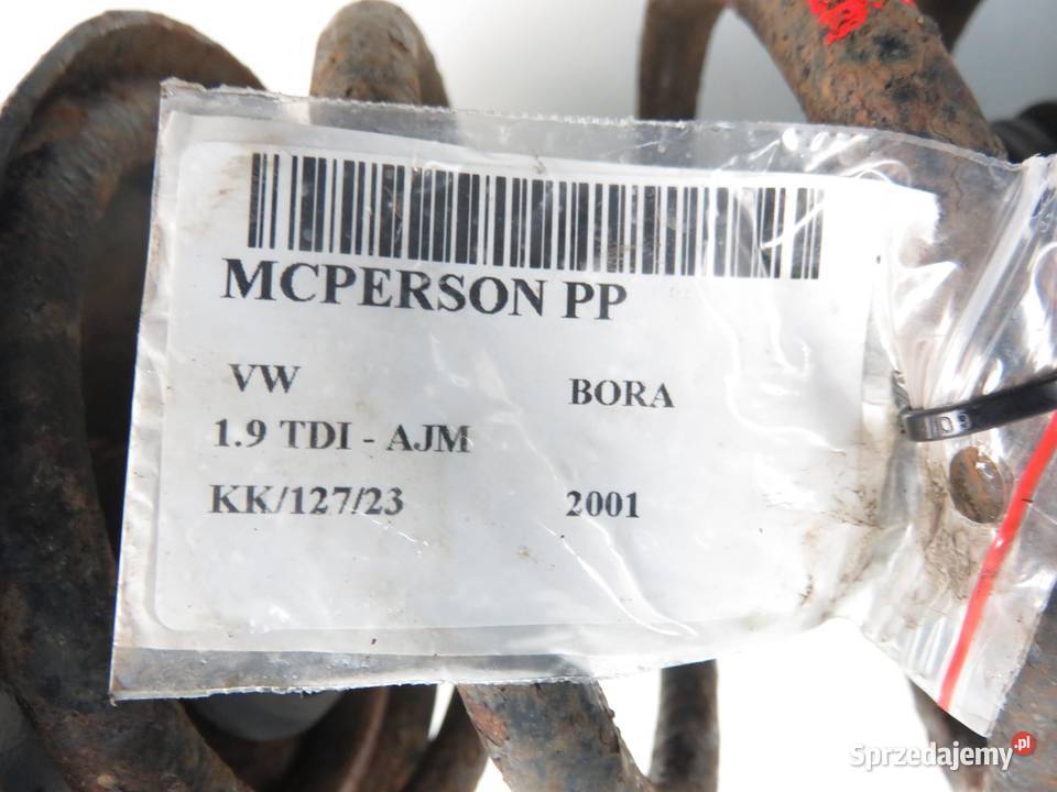 MCPERSON PRAWY PRZEDNI VW BORA 19 TDI 1J0413031T osobowe małopolskie