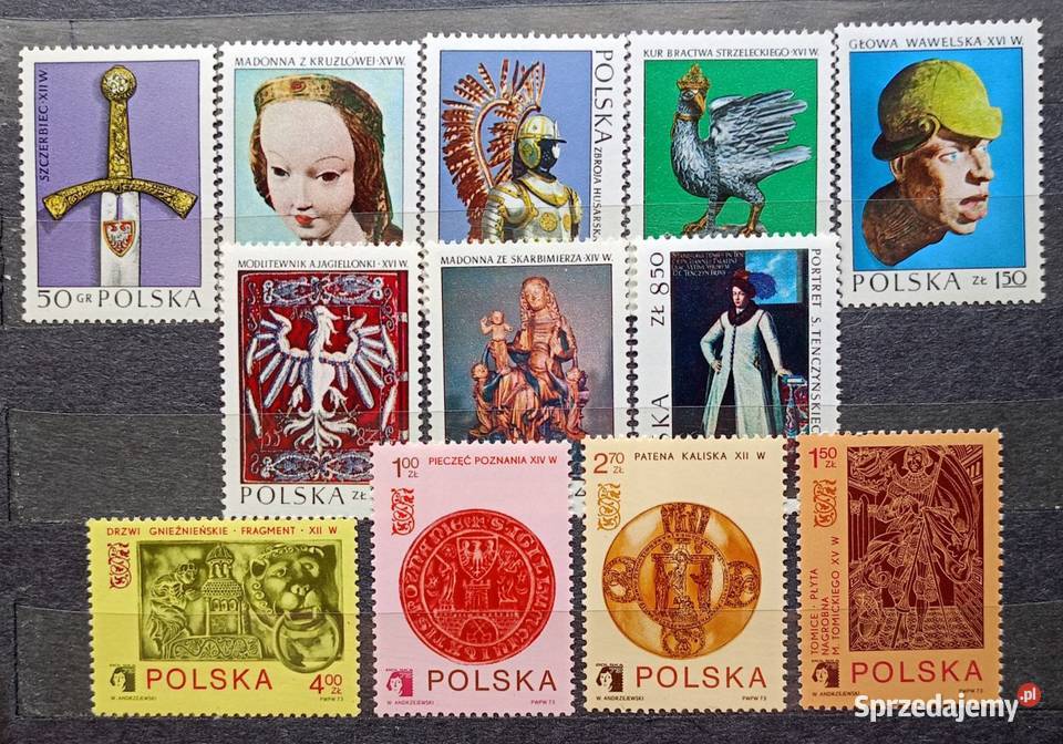 Znaczki polskie 1973 czyste Leźnica Wielka-Osiedle