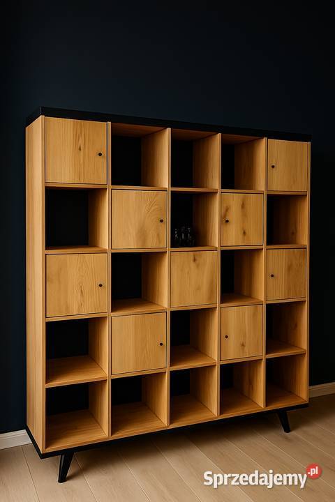 Regał Dębowy LOFT 100 Lite Drewno Dębowe Kraków