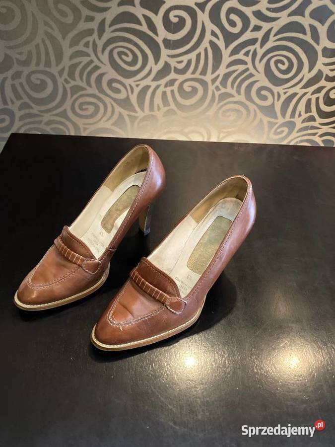 Buty czółenka jasny brąz Made in Austria