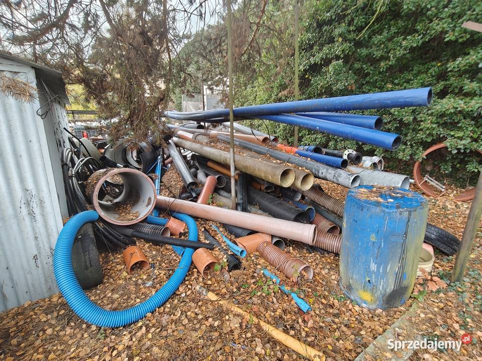 Rury PVC PE PP pozostałości z budowy odpady Ostrowiec Świętokrzyski sprzedam