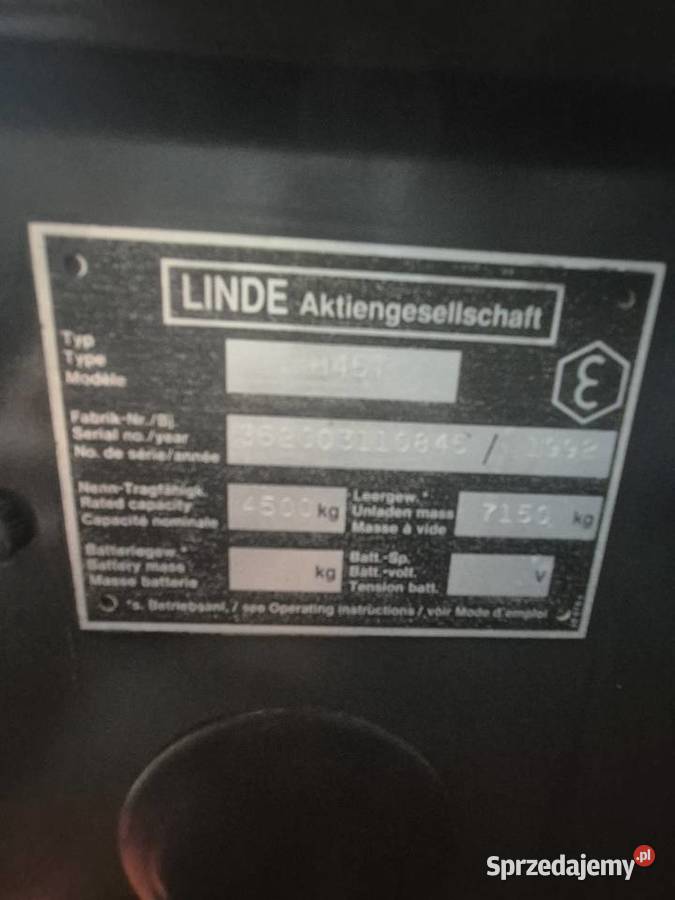 Wózek widłowy Linde H45 Radom