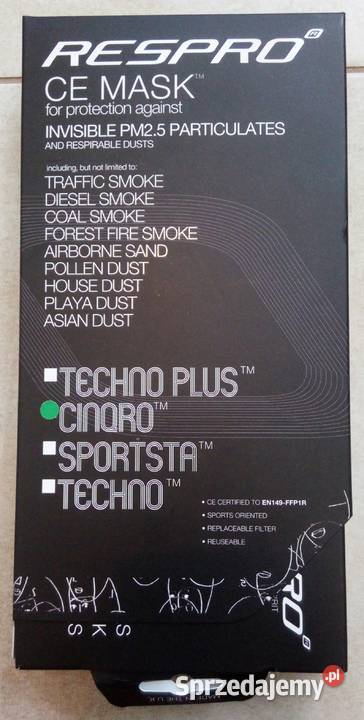 Maseczka antysmogowa Respro Cinqro Nowa Zdrowie i Uroda sprzedam