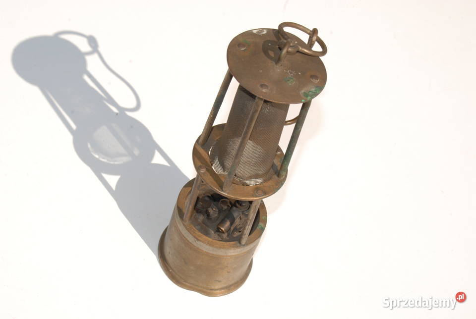 Stara lampa górnicza benzynowa Czechosłowacja Cieszyn