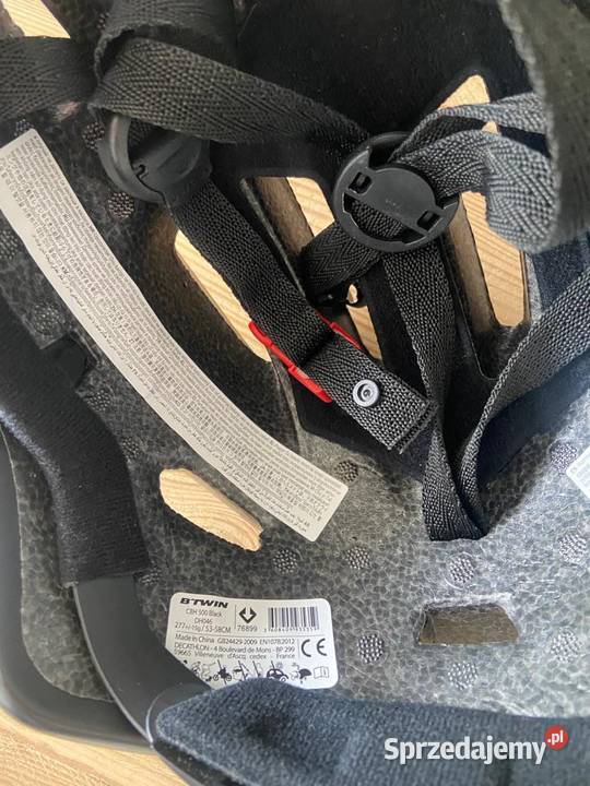 Kask rowerowy czarny btwin 5358 Borówiec