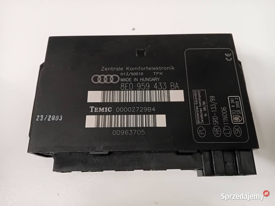 Moduł komfortu 8E0959433BA AUDI A4 B6 B7 WYSYLKA osobowe sprzedam