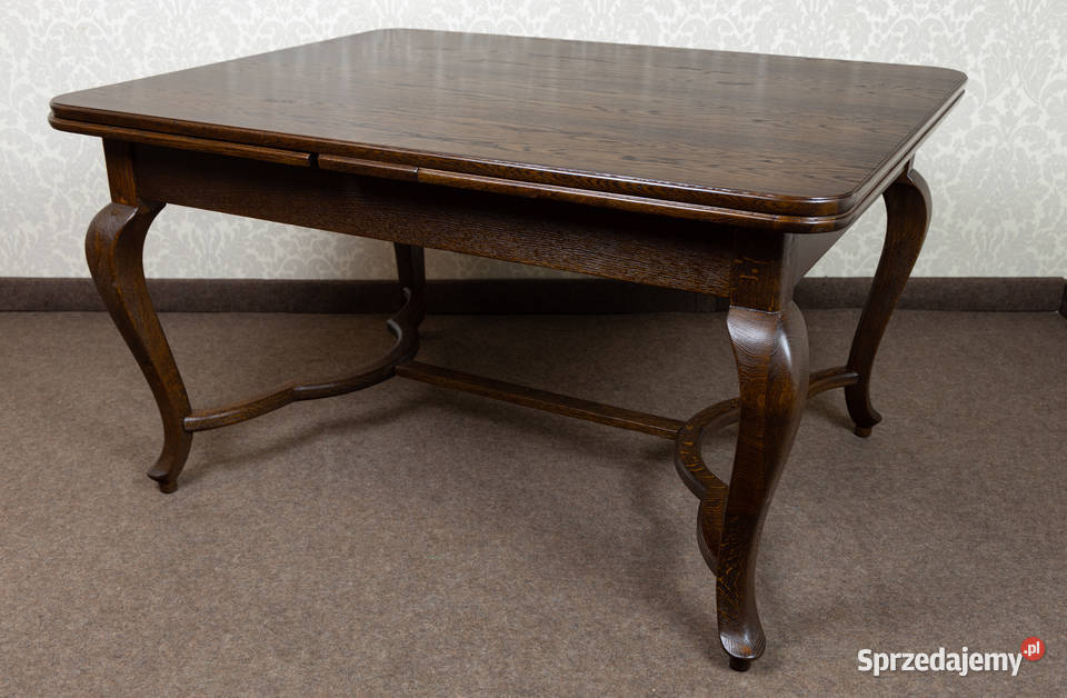 Stół międzywojenny stary antyk dębowy stylowy wielkopolskie Swarzędz