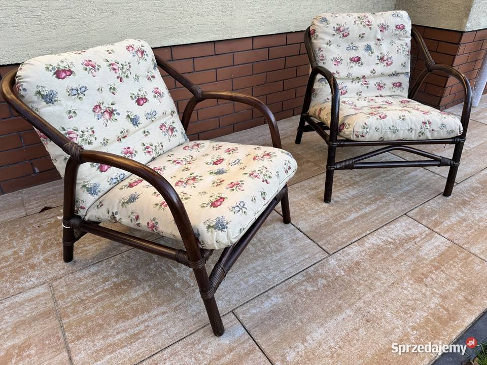 Fotel rattanowy fotelik wiklinowy krzesło na mazowieckie Garwolin