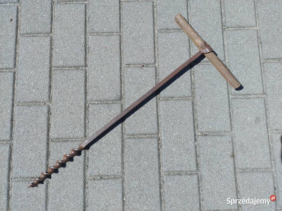 Stary ręczny świder wiertło do drewna 60 Gdynia