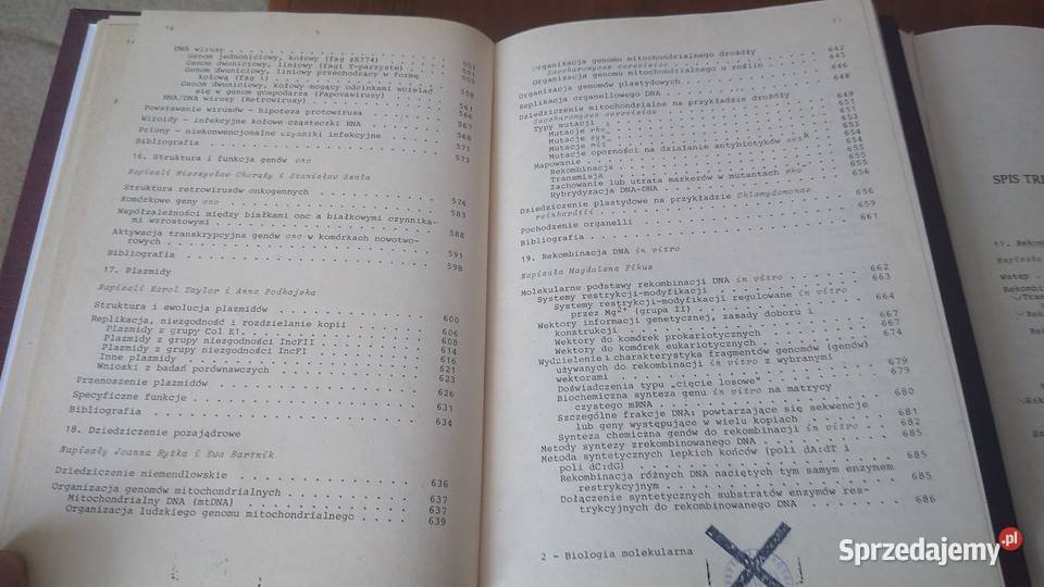 Biologia molekularna informacja genetyczna 12 ISBN 8301077484 Gdańsk