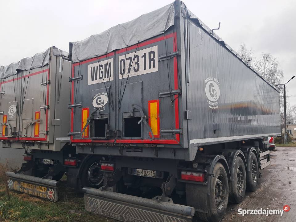 Naczepa wywrotka aluminiowa GRAS 43m3 15roczna Lublin