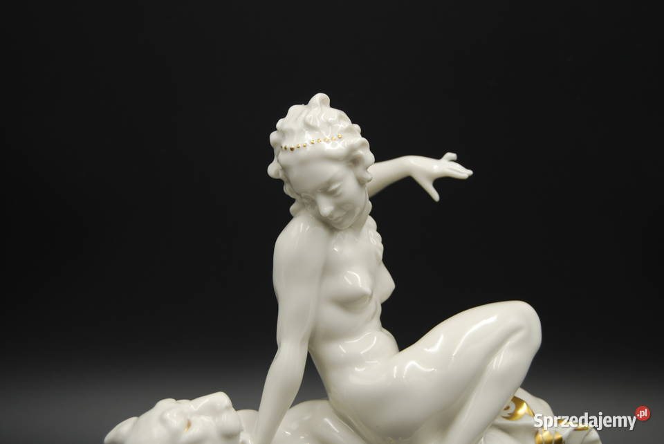 Porcelana Hutschenreuther Ariadna na panterze Poznań