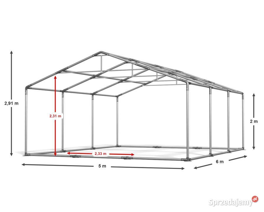 5x6x2m Namiot wystawowy imprezowy wzmocniony Kraków